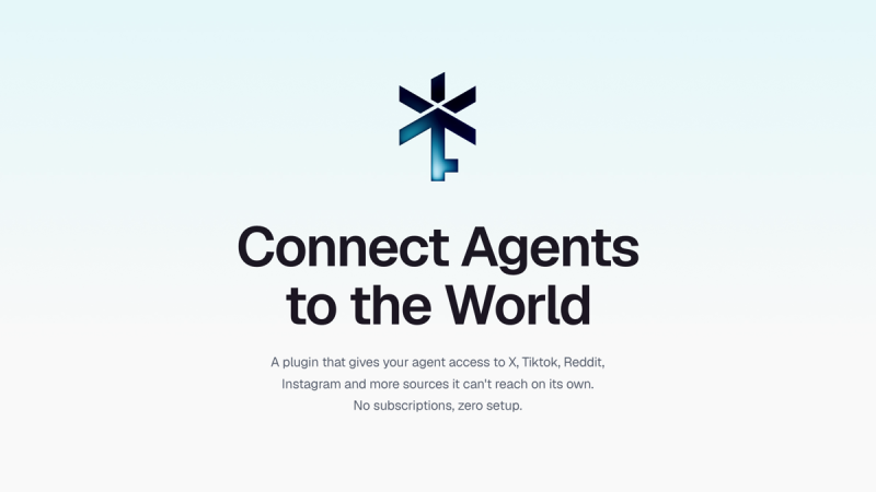 AgentKey homepage screenshot, research & search AI tool