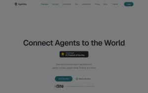AgentKey homepage — screenshot of the research & search AI tool, 2026-10-02