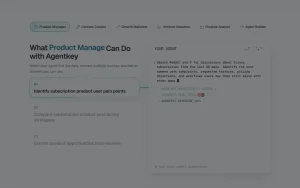 AgentKey homepage — screenshot of the research & search AI tool, 2026-10-02