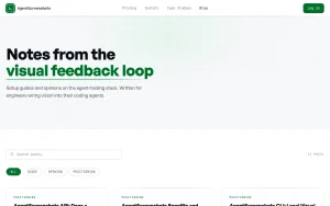 AgentScreenshots blog — screenshot of the coding AI tool, 2026-10-02