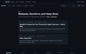 AgentsKit.js blog — screenshot of the coding AI tool, 2026-10-02