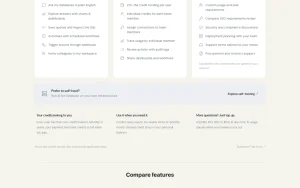 AI for Database pricing page homepage screenshot, productivity & writing AI tool