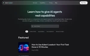 Aident Loadout (Aident AI) blog — screenshot of the productivity & writing AI tool, 2026-10-02