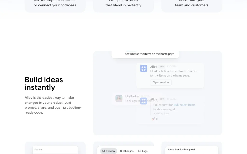 Alloy homepage — screenshot of the coding AI tool, Oct 2, 2026