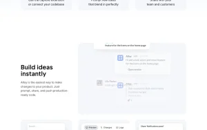 Alloy homepage — screenshot of the coding AI tool, 2026-10-02
