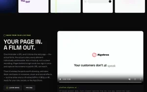 Animater homepage — screenshot of the video AI tool, 2026-10-01