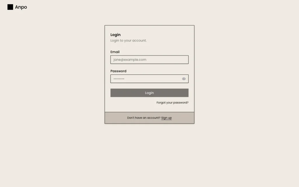 Capture d'écran de la page d'accueil de Anpo.ai, outil d'IA génération d'images