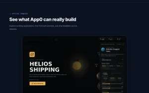 App0 homepage — screenshot of the coding AI tool, 2026-10-01