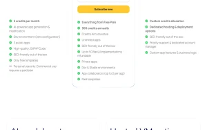 AppWizzy pricing page with plans and prices — screenshot of the coding AI tool, 2026-10-02