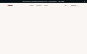 Arist features page — screenshot of the research & search AI tool, 2026-10-02