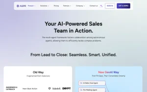 ASPR AI features page — screenshot of the productivity & writing AI tool, 2026-10-02