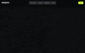 Asqav homepage page homepage screenshot, productivity & writing AI tool