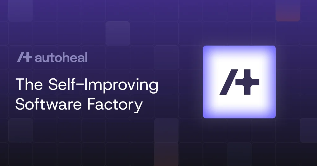 Autoheal homepage screenshot, coding AI tool