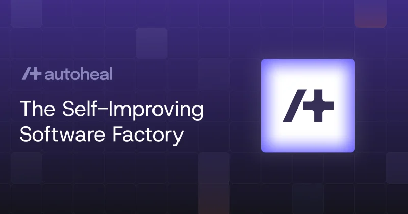 Autoheal homepage screenshot, coding AI tool