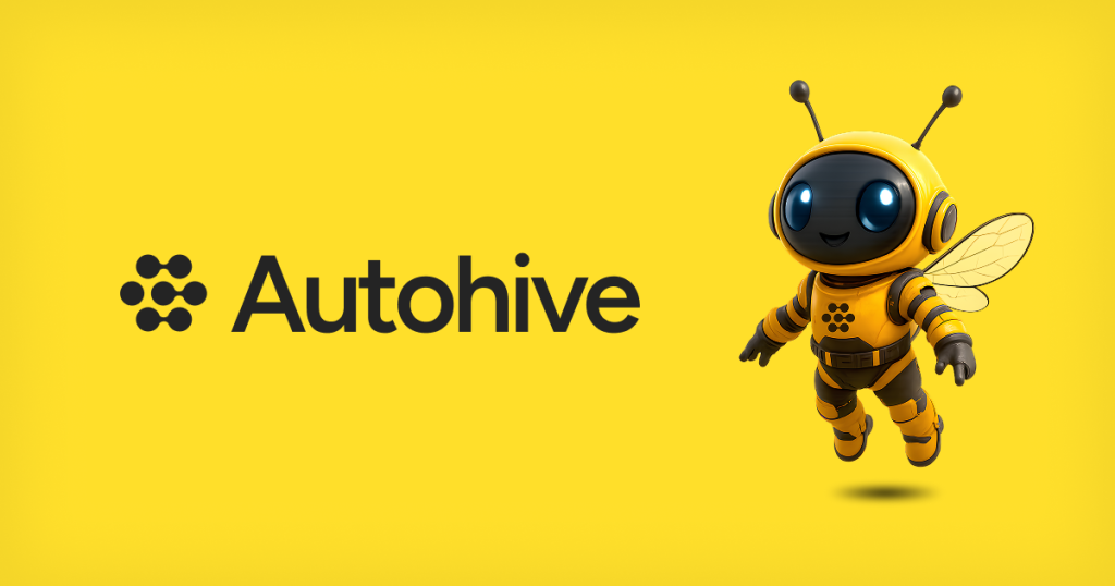 Capture d'écran de la page d'accueil de Autohive, outil d'IA productivité et rédaction