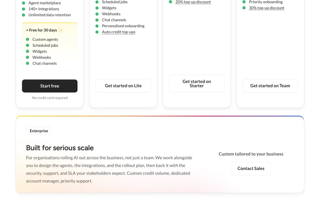 Autohive página de preços com planos e valores: captura de tela da ferramenta de IA produtividade & escrita, Oct 2, 2026