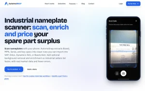 AutomaSnap homepage page homepage screenshot, productivity & writing AI tool