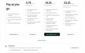 Autype pricing page homepage screenshot, productivity & writing AI tool