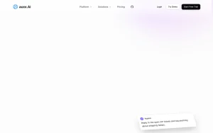 auxx.Ai homepage page homepage screenshot, productivity & writing AI tool