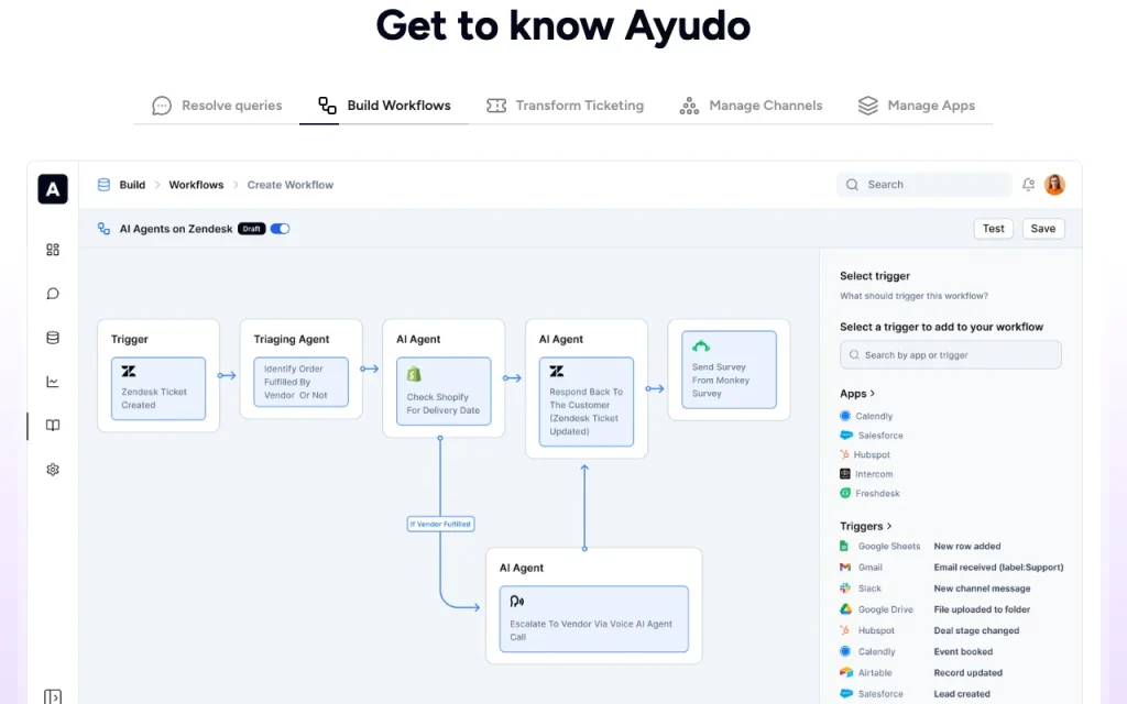 Ayudo page d'accueil — capture d'écran de l'outil d'IA productivité et rédaction, Oct 2, 2026