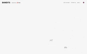 Bandits homepage — screenshot of the productivity & writing AI tool, 2026-10-02