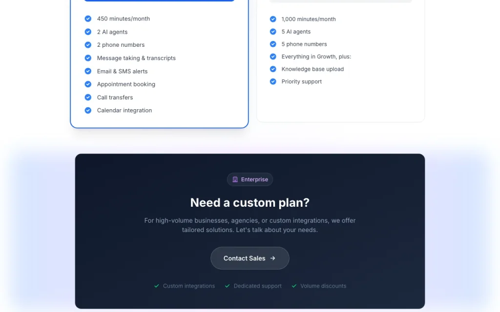 Beeslee pricing page with plans and prices — screenshot of the audio & voice AI tool, Oct 2, 2026