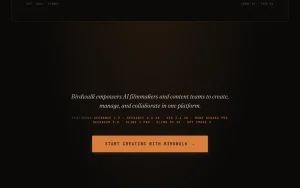 Birdwalk homepage — screenshot of the video AI tool, 2026-10-02