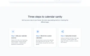 BlendedCal homepage — screenshot of the productivity & writing AI tool, 2026-10-02