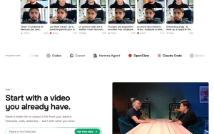 BlitzReels homepage — screenshot of the video AI tool, 2026-10-01