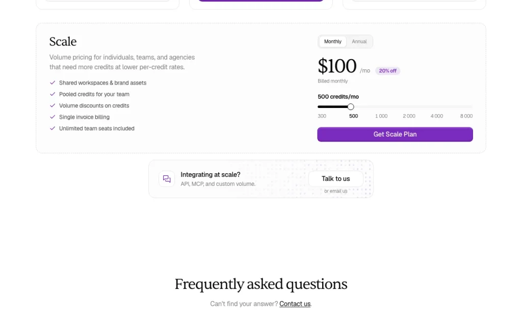 Bloom pricing page with plans and prices — screenshot of the image generation AI tool, Oct 2, 2026