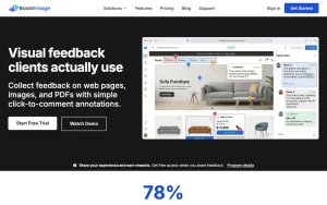 Boast Image homepage — screenshot of the productivity & writing AI tool, 2026-10-02