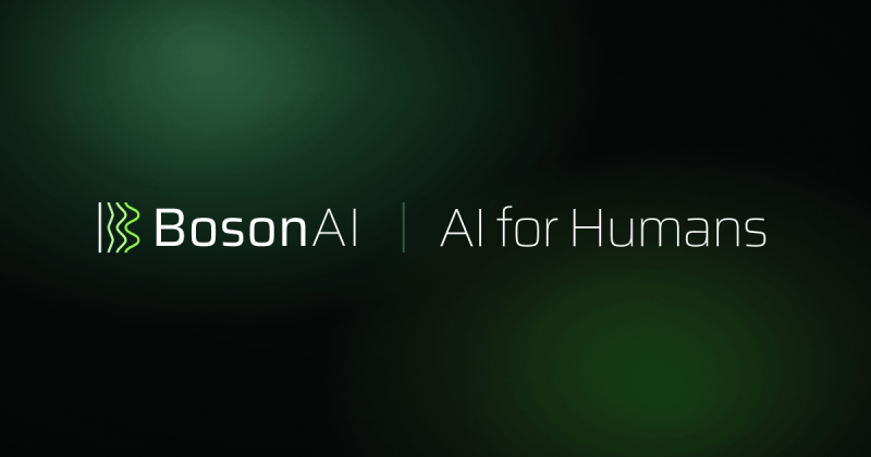 Boson AI (Higgs voice models) homepage screenshot, audio & voice AI tool