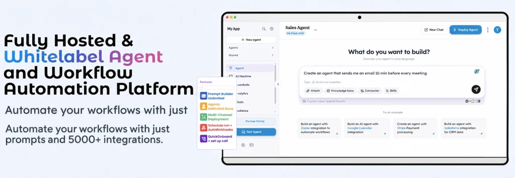 Botsify homepage screenshot, chat assistants AI tool