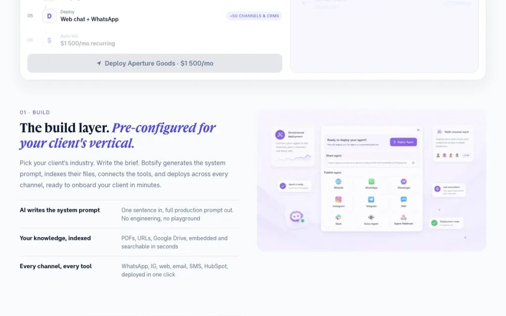 Botsify homepage — screenshot of the chat assistants AI tool, Oct 2, 2026