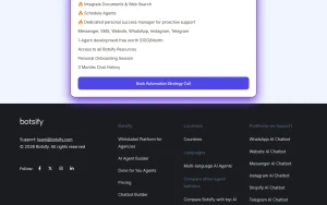 Botsify pricing page with plans and prices — screenshot of the chat assistants AI tool, 2026-10-02
