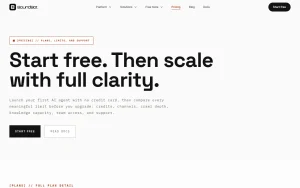 BoundBot pricing page homepage screenshot, chat assistants AI tool