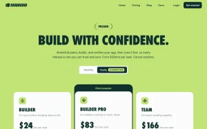 BrainGrid pricing page with plans and prices — screenshot of the coding AI tool, 2026-10-02