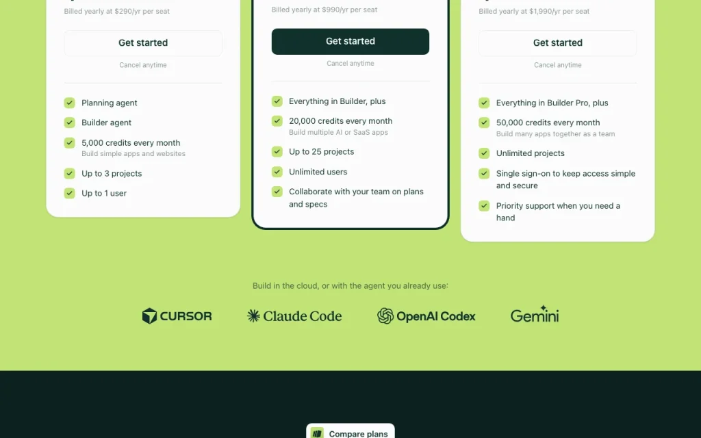 BrainGrid Preisseite mit Tarifen und Preisen – Screenshot des KI-Tools coding, Oct 2, 2026