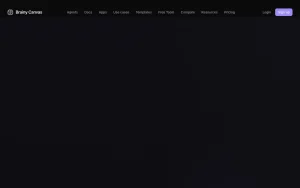 Brainy Canvas homepage — screenshot of the video AI tool, 2026-10-01
