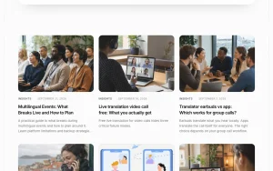 Bridgecall blog — screenshot of the audio & voice AI tool, 2026-10-02