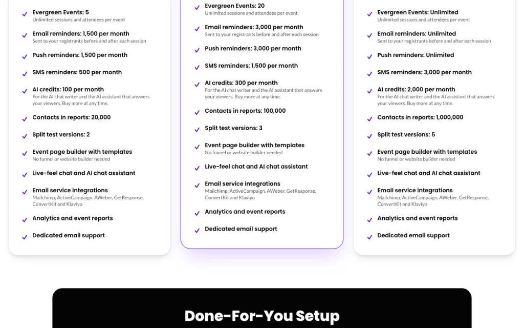 BrightStage AI pricing page with plans and prices — screenshot of the productivity & writing AI tool, Oct 2, 2026