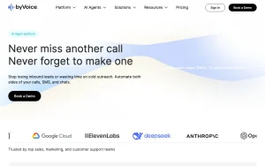 byVoice homepage — screenshot of the audio & voice AI tool, 2026-10-02