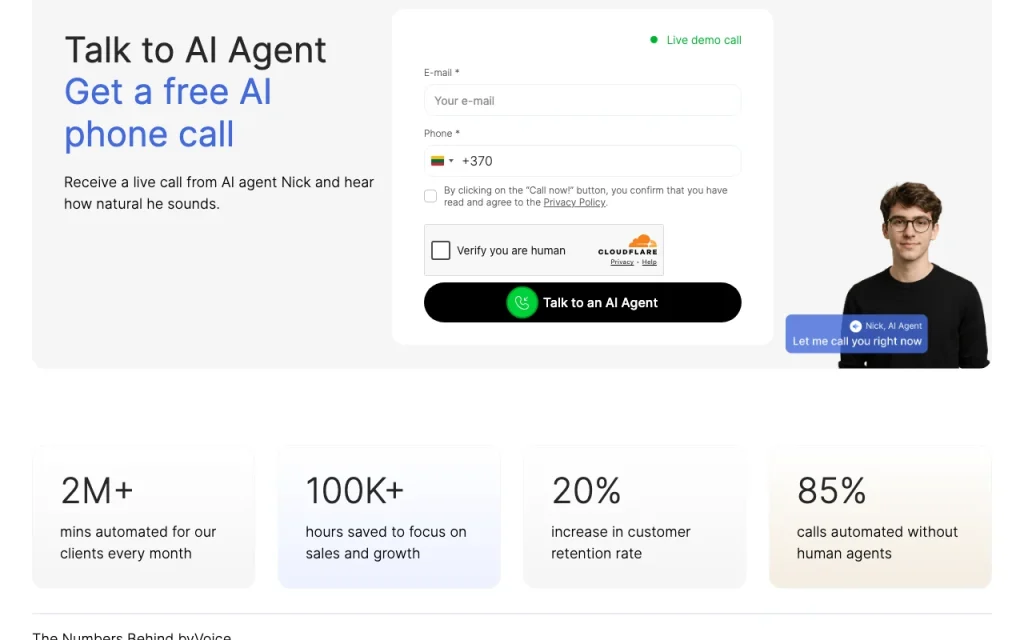 byVoice homepage — screenshot of the audio & voice AI tool, Oct 2, 2026