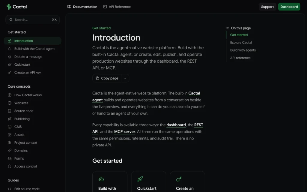 Cactal documentation — screenshot of the coding AI tool, Oct 1, 2026
