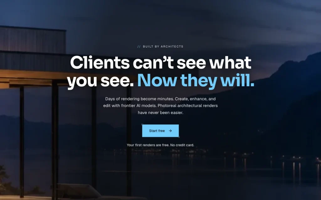 CAD Scene homepage — screenshot of the image generation AI tool, Oct 1, 2026