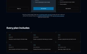 CAD Scene pricing page with plans and prices — screenshot of the image generation AI tool, 2026-10-01
