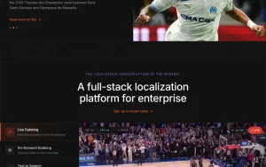 CAMB.AI homepage — screenshot of the audio & voice AI tool, 2026-10-02