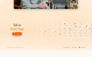 Caret homepage — screenshot of the productivity & writing AI tool, 2026-10-02