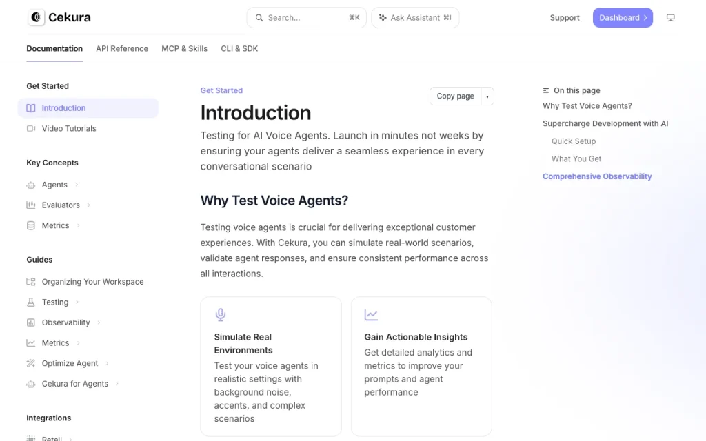 Cekura documentation — screenshot of the coding AI tool, Oct 2, 2026