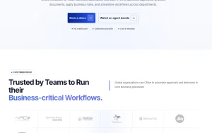 Cflow homepage page homepage screenshot, productivity & writing AI tool